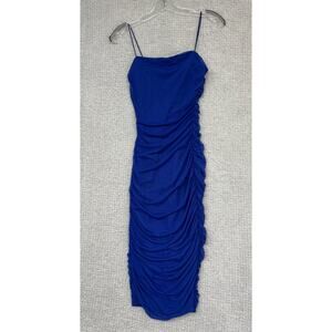 B. Darlin Women's Blue Floral Formal Sleeveless Dress Size M #68376